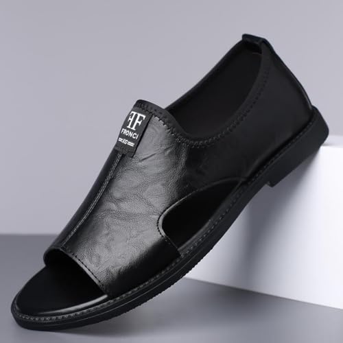 Summer Men's Secret Black and White Brown Lightweight Comfortable Sandal with Rubber Sole Match Design Springtok Footwear Boy Walking Shoes Bridal Breathable Slip On Slides Low Heels2