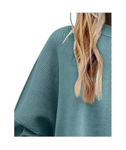 Image of SEMATOMALA Women's Oversized Plain Batwing Sweaters Fall Winter Crewneck Trendy Pullover Knit Jumper Tops