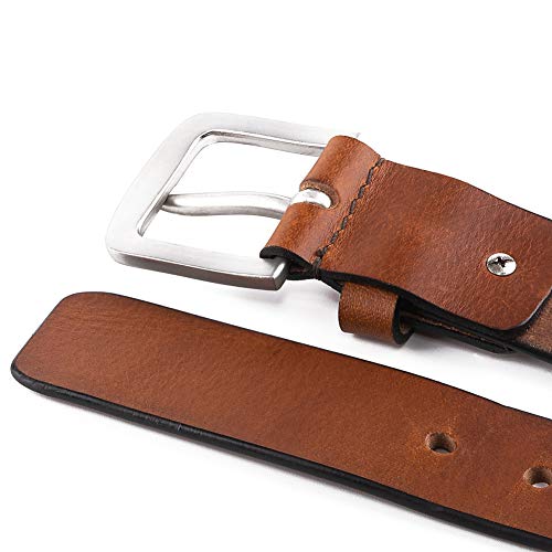 Men’s Belts Full Grain Genuine Leather Casual Dress Jeans Belts for Men3