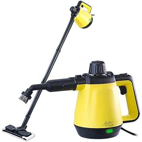 Sichler Haushaltsgeräte Handdampfreiniger: 2in1-Hand-Dampfreiniger, Dampf-Mopp &-Besen Cover
