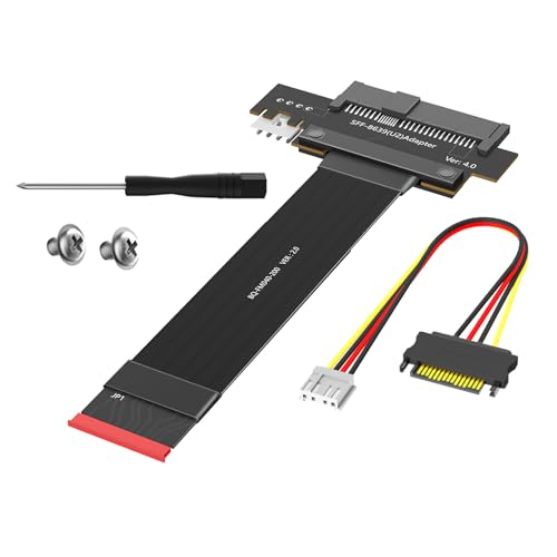 Evita desconexiones con la tarjeta M.2 a U.2 PCIe NVMe comercial dotada de alimentación propia