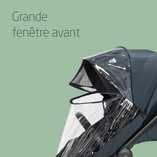 Maxi Cosi Habillage pluie pour poussette habillage pluie pour nacelle ventilé fenêtre avant facile à fixer sur poussettes et nacelles Maxi Cosi - vue 4