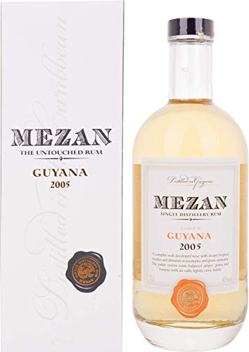 Mezan Single Distillery Guyana Rum mit Geschenkverpackung (1 x 0.7 l)