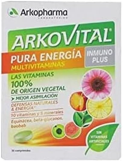 Arkopharma Arkovital Pura Energía Multivitaminas Inmuno Plus 30 Comprimidos