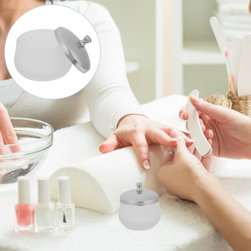 Bowl de vidrio mate para arte de uñas 2 pcs miniatura 7