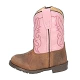 Smoky+Mountain+HOPALONG+-+TODDLERS+BROWN+DISTRESS%2fPINK+LEATHER+BOOT