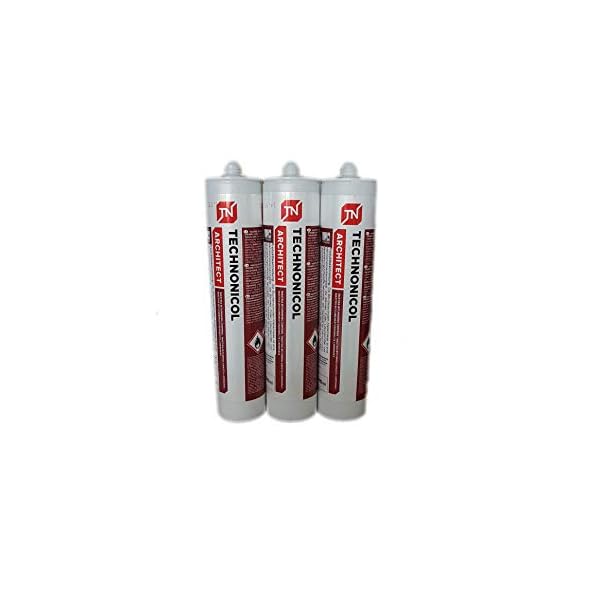 3x PROFI Dach Dicht Reparatur Bitumenkleber Kaltkleber Dichtstoff Bitumendichter schwarz Kartusche 310 ml