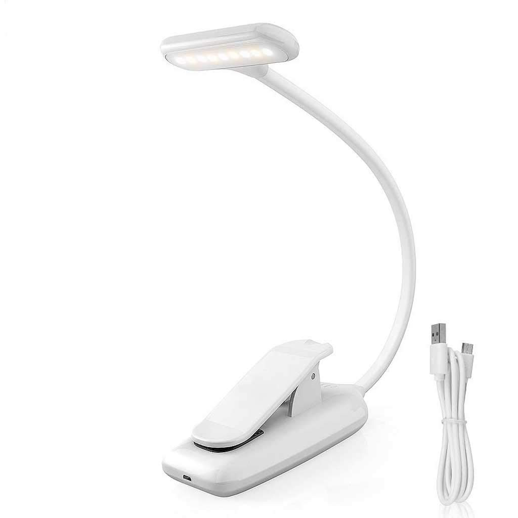 Lámpara de Escritorio Libro de Lectura lámpara de Lectura del Libro del USB Luz Recargable de luz LED luz Flexible Dimmer Tabla Clip de la lámpara portátil lámpara de Escritorio para Lectura