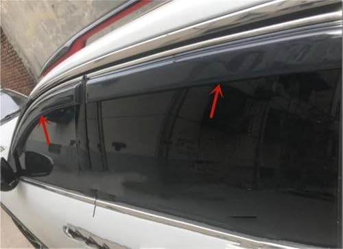 Déflecteurs de vent haut de gamme en acrylique pour Citroën C5 - 5