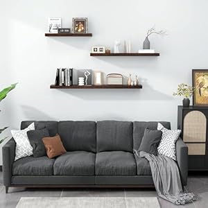 Floatingshelvesforwall36incheslongrusticwoodfloatingshelvessetof2longwoodenshelvesforfireplacelivingroombedroomdarkwalnut Urban Country Home Decor Floating shelves for wall 36 inches long rustic wood floating shelves set of 2 long wooden shelves for fireplace living room bedroom dark walnut urban country home decor