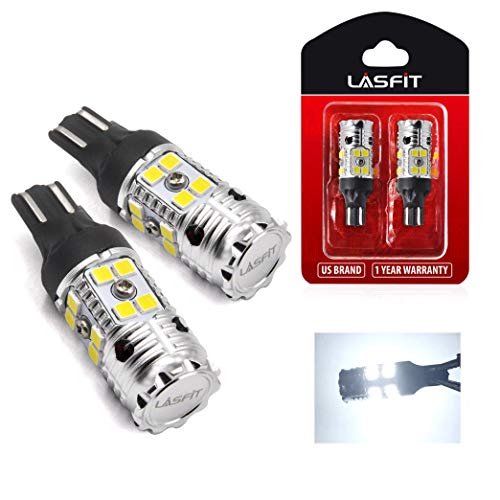 Lasfit 921 Led Bulb Reverse Lights 912 T15 Back Up Light Canbus Error Free Reversing Bulb 904 916 6000K Xenon White 2022 New Upgrade Design(Pack Of 2) #TOP11