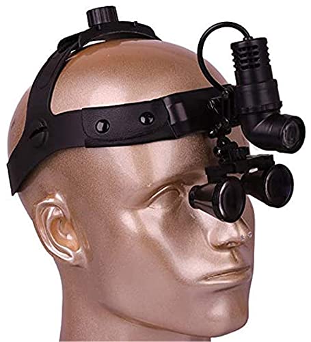 Loupe serre-tête avec phares à LED puissants pour l'examen de bijoux et la lecture