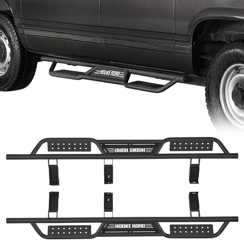 Hooke Road Suburban Side Step Bars Offroad Running Boards for 1992-1999 Chevy Chevrolet Suburban Accessories (Exclude K2500 Models)
