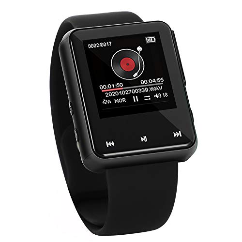 Watch voice recorder,16gb mp3 music player with fm radio & e-…