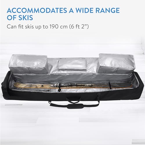TeamObsidian Rolling Ski Bag