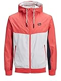 Colourblocking Jack & Jones Herren JCOSHIFT Jacket Übergangsjacke, Bittersweet, L