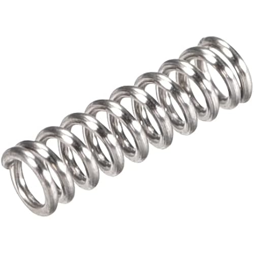 uxcell Compression Spring,304 Stainless Steel,3mm OD,0.5mm Wire Size,6mm Compressed Length,10mm Free Length,4N Load Capacity,Silver Tone,10pcs