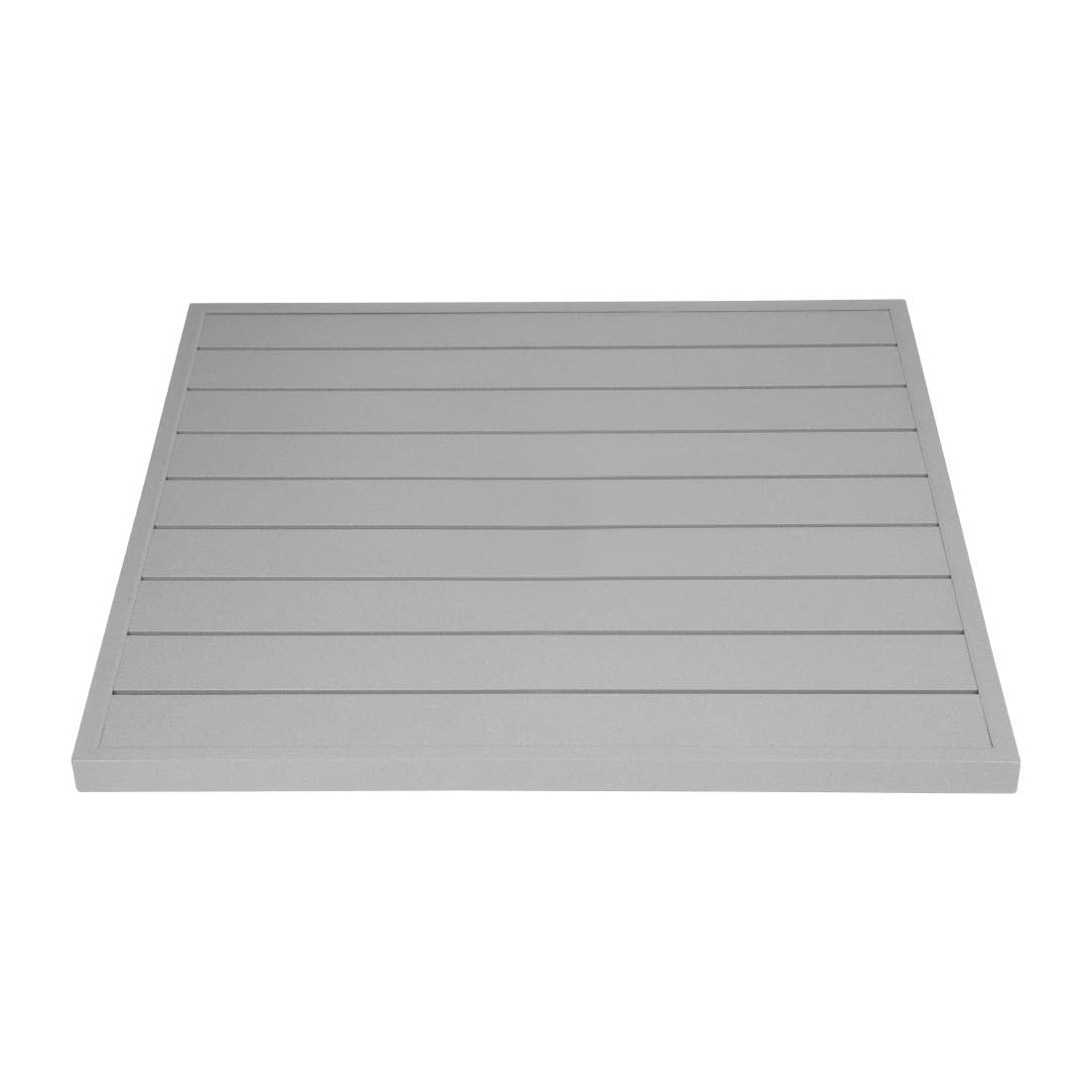Bolero Light Grey Aluminum Table Top Square - 700mm
