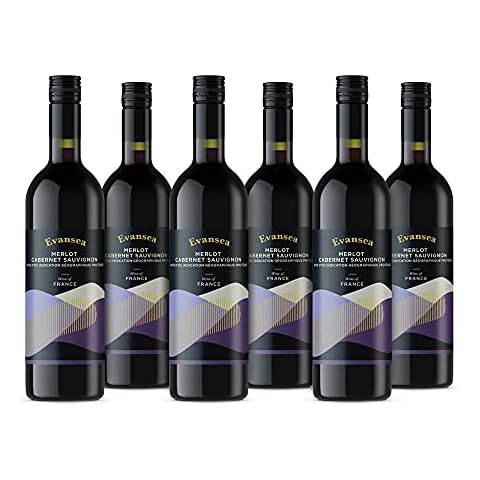 Amazon Brand - Evansea Merlot Cabernet Sauvignon Red Wine 6 x 0.75 L Cover