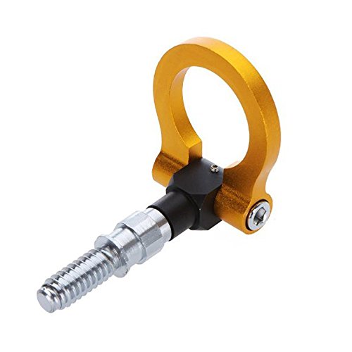 Yunan Racing Tow Towing Hook for Universal BMW European Car Auto Trailer Ring (Gold)
