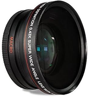 HDStars 58MM 0.43x Wide Angle Conversion Lens with Macro Close-Up Attachment for Canon Digital SLR Cameras