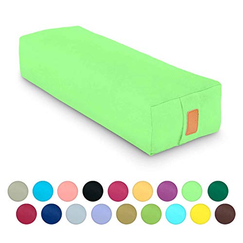 #DoYourYoga Rectangular Yoga Bolster »Paravati« with Organic buckwheat Husk / 26.4" x 5.1"