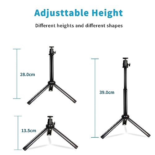 MamaWin Mini tripé leve para câmera/telefone/webcam, suporte extensível, para webcam Logitech C615 C