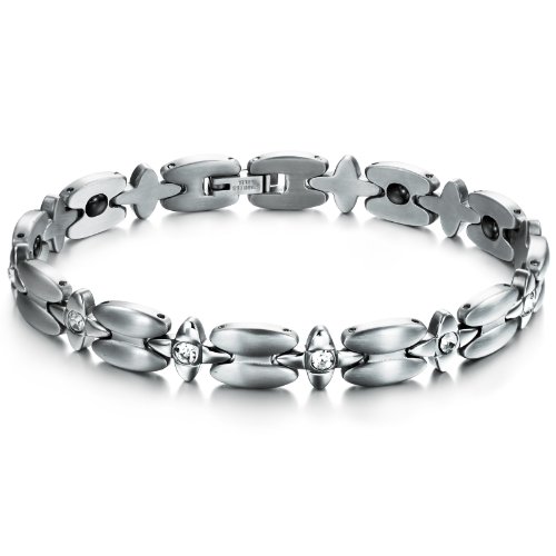LOVE Beauties Women's 9MM Titanium Magnetic Bracelet in a Nice Gift Box, Anti-Fatigue, Pain Relief