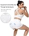 Runhit Bike Shorts with Pockets Women - 3'' High Waisted Volleyball Workout Gym Spandex Quick Dry Tummy Control Shorts White