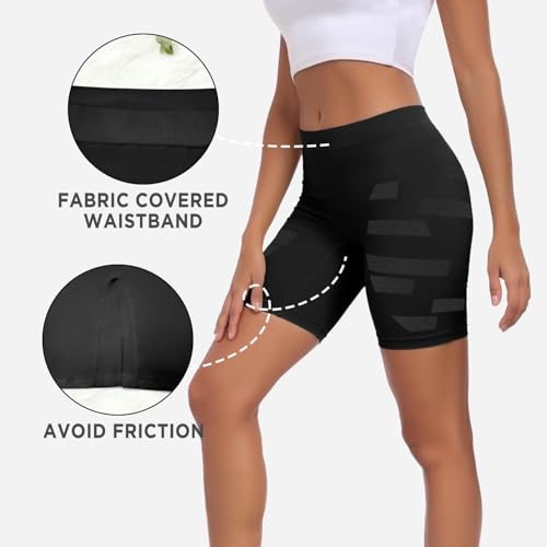 Women's Slip Short for Under Dresses Seamless Smooth Workout Yoga Bike Shorts Anti Chafing Underwear 4 Pack3