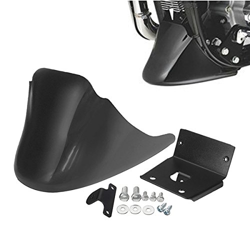Alamor Chin Carenado Delantero Alerón Negro para Harley Davidson XL Sportster 883 1200