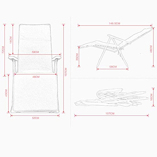 Chaise de plage multifonction durable en coton épais premium