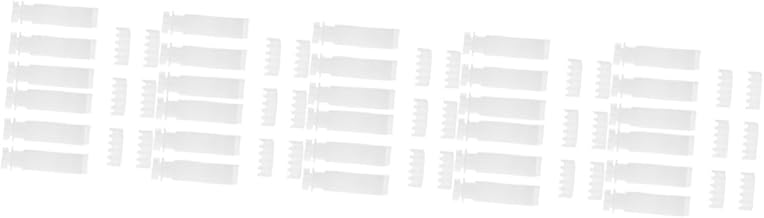 HOMSFOU 30 Conjuntos De Polia De Cortina Cortinas Brancas Acessórios Brancos Cortina De Plástico Persianas Verticais De Plástico Hastes Brancas Para Persianas Verticais Acessórios