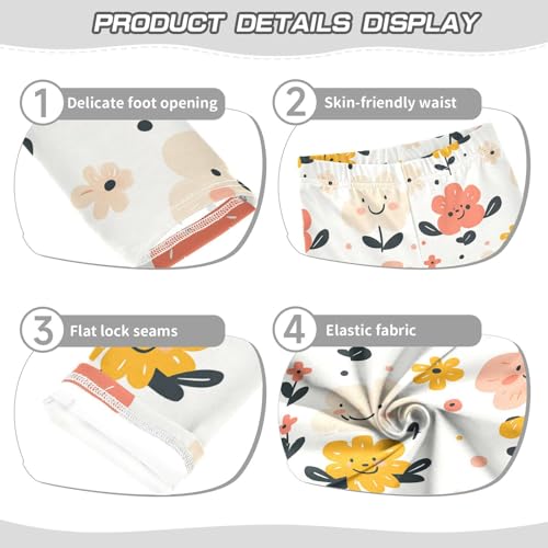 Girls Leggings Cute Blossom Toddler Girls Clothes Leggings for Girls Toddler Girls Leggings 3-4T3