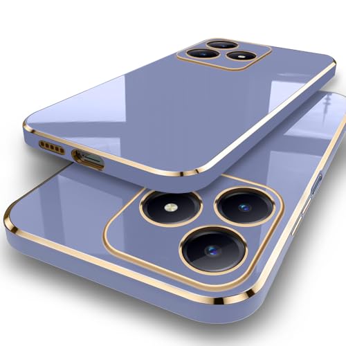Image of TheGiftKart Luxurious Golden-Plated Back Cover Case for Realme C63 / Narzo N63 | Raised Lips for Camera & Screen Protection | Shockproof Design | Back Cover for Realme C63 / Narzo N63