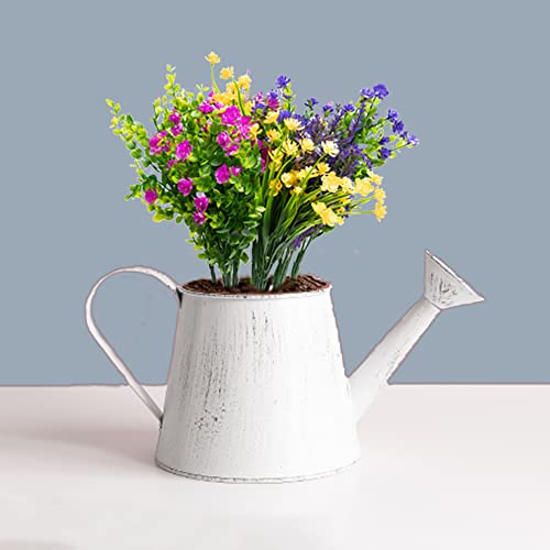 Wlimoper 12 Bundles Artificial Flowers,Colorful Flowers Hanging Farmhouse Garden Porch Window,Spring Outdoor Fake Plastic Flowers Decoration For Home Kitchen Bedroom Wedding Party Decor #TOP1