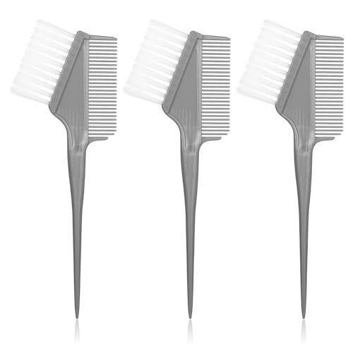 2-in-1 Hair Color Brush Set, Dying Coloring Applicator Professional Dual-Sided Coloring Brush & Comb Vibrant Hair Color-Brushs Set Durable Hairs Dyeing Tools, Root Touch up and Color-Brushs for Salon