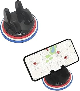 حامل موبايل للسيارة والمكتب والمنزل ، حامل موبايل لتابلوه السيارة ، حامل موبايل متوافق مع جميع الاجهزة (اسود الوان ----- ) من نسمه ستور