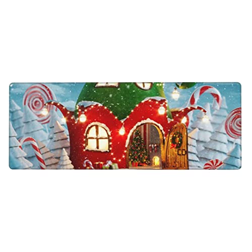 Tapis de souris de jeu XXL Noël grand clavier ordinateur bureau