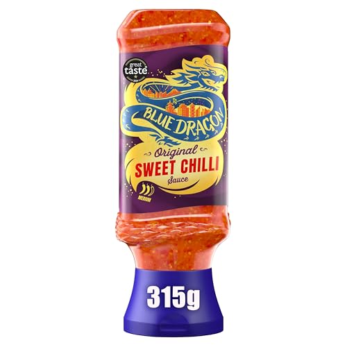 Blue Dragon Thai Sweet Chilli Dipping Sauce 315g | Medium Heat | Perfect With Goujons Wraps Chicken Halloumi & More
