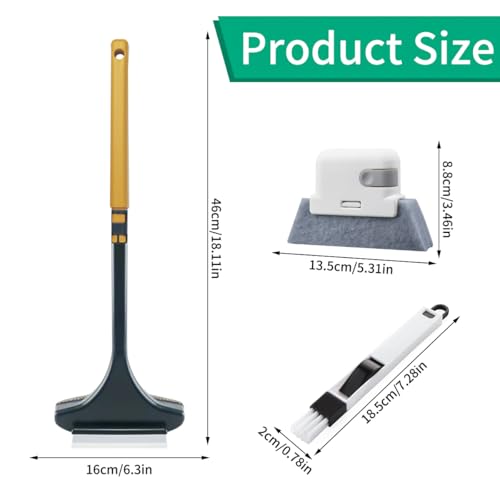 2 in 1 Multifunktionale Bildschirmbürste, Reinigungsbürsten für Fensterschlitze, Ausziehbar Auf Nasstrocken Netzreinigerbürste, 3 Stück Fensterreinigungswerkzeug Set für Küche, Badezimmer, Fliesen