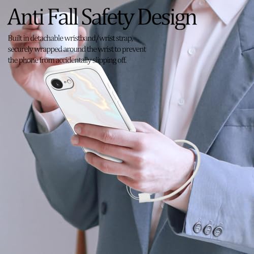 Coque silicone iPhone 16e marbre résoud les risques de chute grâce à sa dragonne - 6