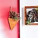 Artisanal Geometric Air Plant Holder – Made From High­Quality, Sustainably Sourced Wood – Minimalist Style & Easy­To­Hang Design – Ethical Geometric Wall Decor Air Plant