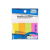 TIPTOP OFFICE Haftmarker 20x50mm, 4x50mm Blat, Neon Mix, TTO 405023, Farbig...