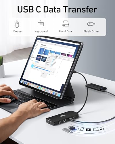 Selore USB C Docking Station Dual HDMI Monitor Adapter USB C Hub 4 Monitors - image 6