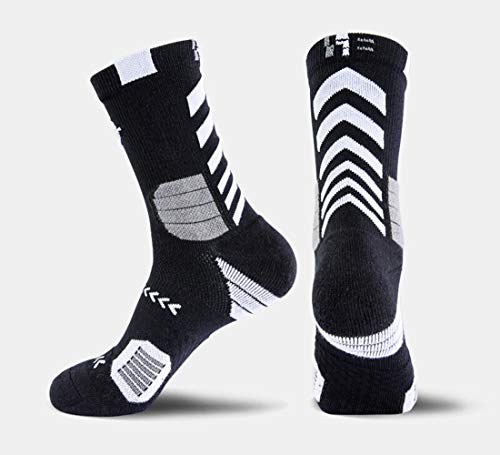 Ywslrc 5 Pairs Men'S Athletic Crew Socks Performance Thick Cushioned Sport Basketball Running Training Compression Sock thumb #5