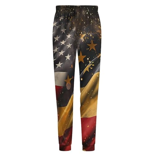 A-mericans And German Flags Pajama Pants Men Pj Bottoms Sleepwear Lounge Pant4
