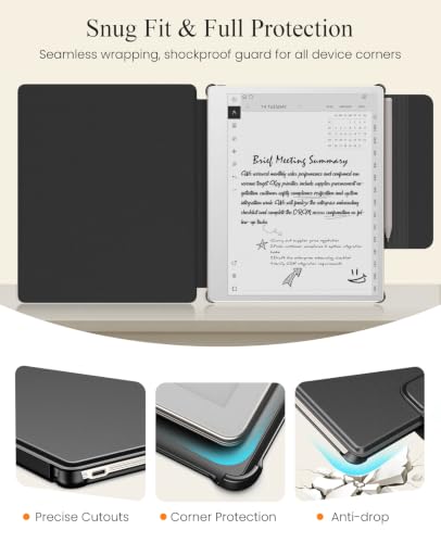 Image of MoKo Case for Remarkable Paper Pure 10.3 inch 2026 with Pen Holder, Black