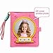Rheilled Small Mini Kids Photo Album 4x6, Soft & Durable Kids Scrapbook for Boys & Girls, Holds 100 Photos,Perfect Photo Album Gift for Boys, Girls, New Parents, Birthday & Family (Pink)