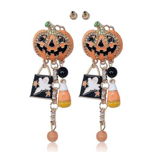 【進級・人気】ZsunNa 【1ペア】 ハロウィン ゴシック風 チャーム カボチャ エナメル 蝙蝠 パーツ 幽霊 南瓜 お部屋 メタルパーツ こうもり ほうき アンチック 合金チャーム マカロン アクセサリー 基礎パーツ ジュエリー作り レディース デコキ